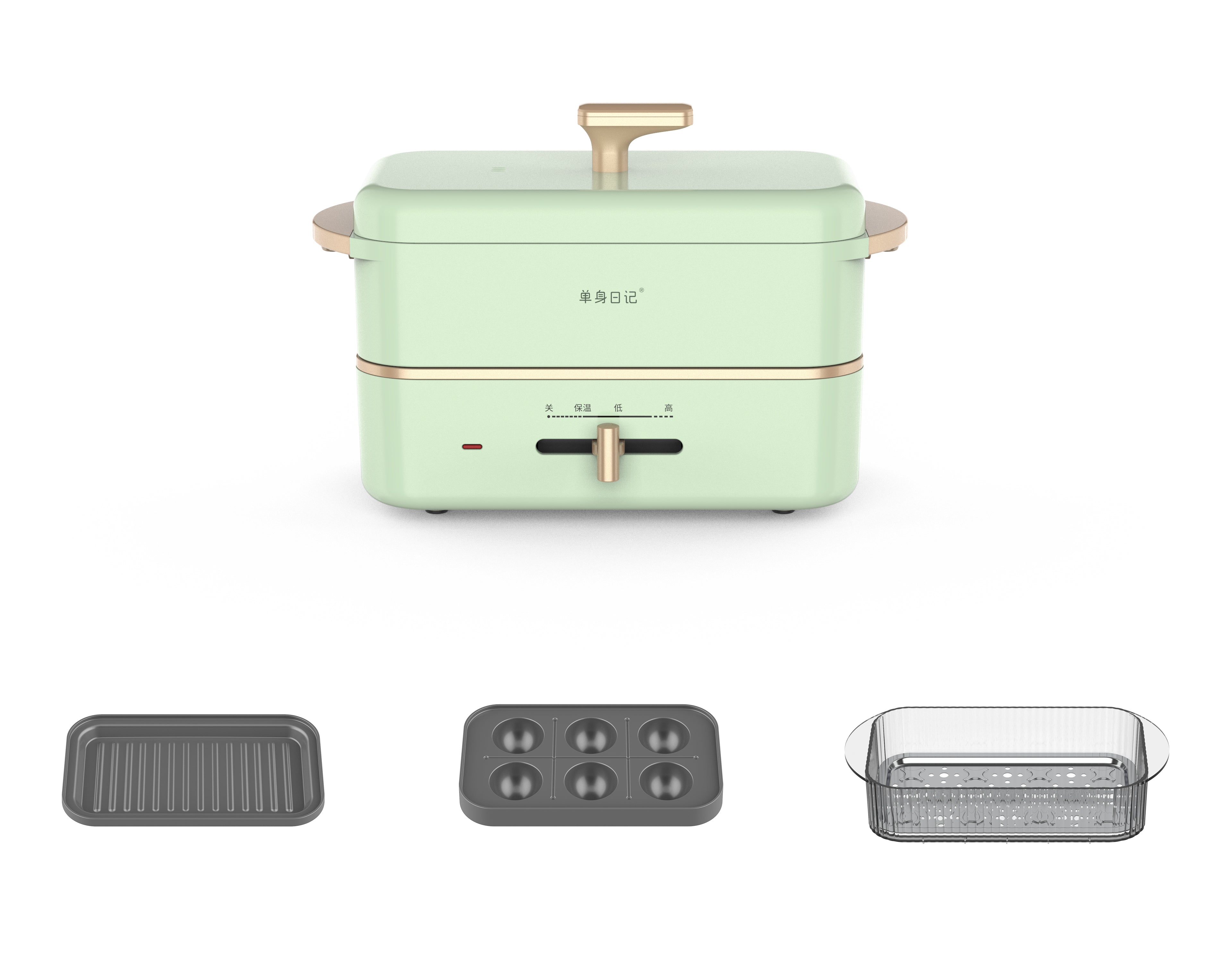 AISEN COMPANY Mini Multi-Functional Cooking Pot IT-6070