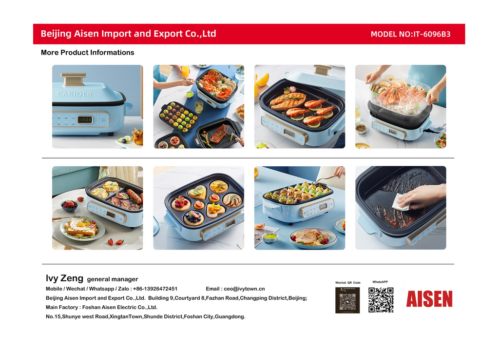 AISEN COMPANY Multi-Functional Cooking Pot IT-6096B3