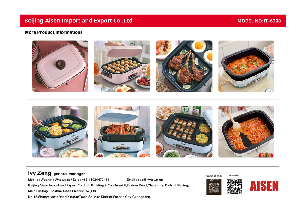 AISEN COMPANY Multi-Functional Cooking Pot IT-6098